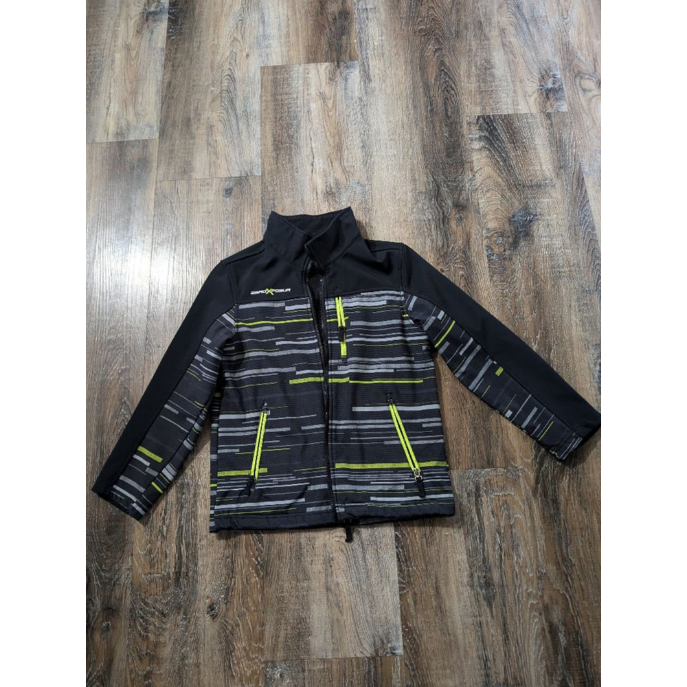 Boys' ZeroXPosur Jacket, M 10/12, Black/Lime Green
